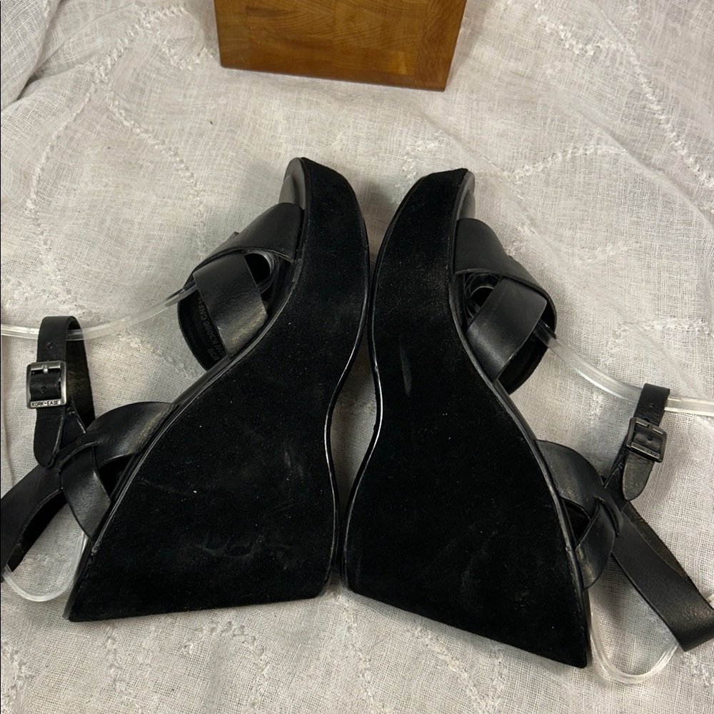 NWOT Kork Ease leather suede sandal wedge - Picture 13 of 16